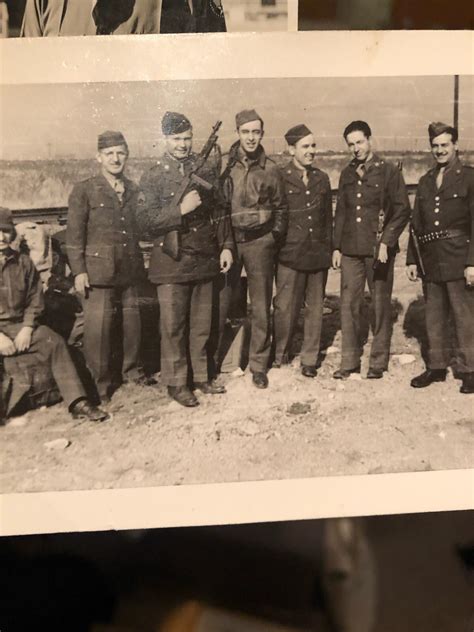 My Great Uncle, approximately 1942-45. He’s holding the thompson : r ...