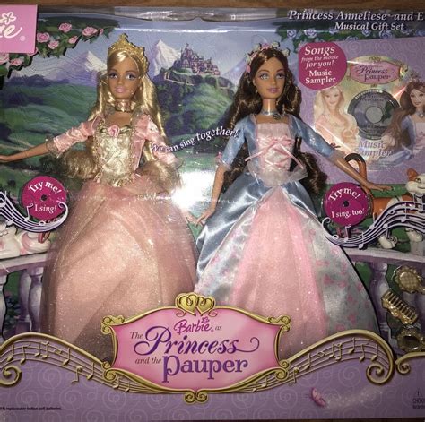 NEW Princess and the Pauper Erika Anneliese Singing Musical Barbie Gift Set HTF #Mattel # ...