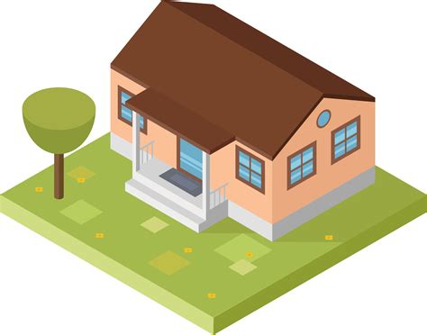 Иллюстрация Дом в стиле 2d | Illustrators.ru