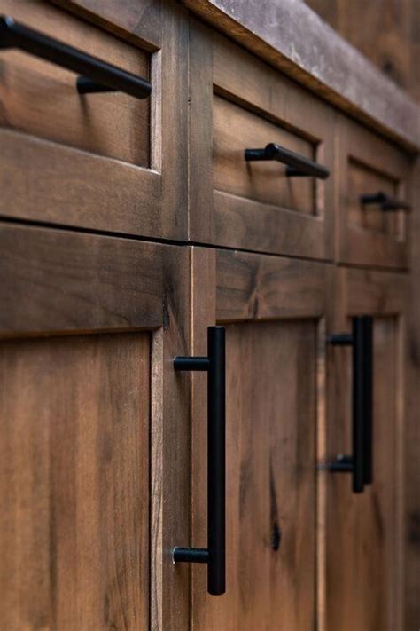 Knotty alder cabinets | Rustic kitchen design, Farmhouse kitchen design