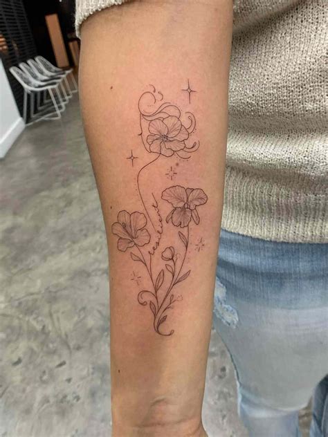 orchid flower tattoo 3