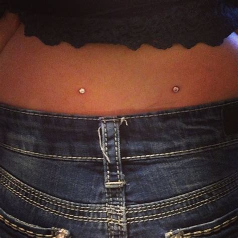 Back dimples:) | Back dimple piercings, Back piercings, Dimple piercing