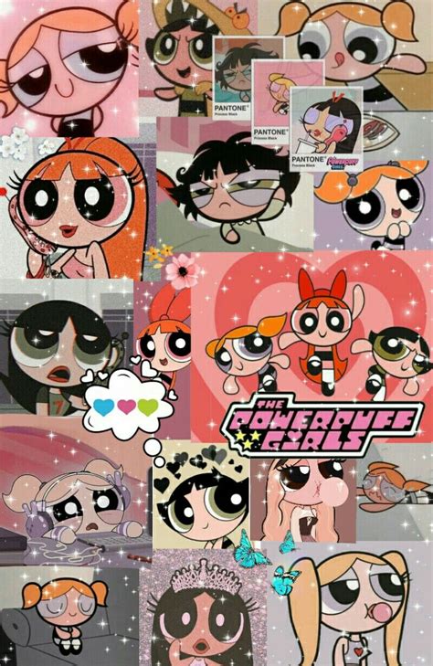 Aesthetic PowerPuff Girls Collage Wallpaper | Powerpuff kızları ...