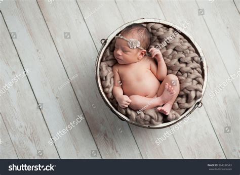 week  newborn baby girl stock photo edit