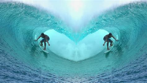 Two surfers riding waves in the ocean image - Free stock photo - Public