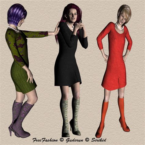 Knit dress - DAZ Studio - ShareCG