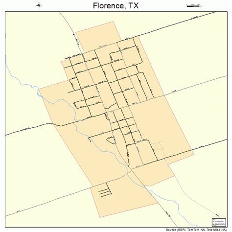 Florence Texas Street Map 4826136