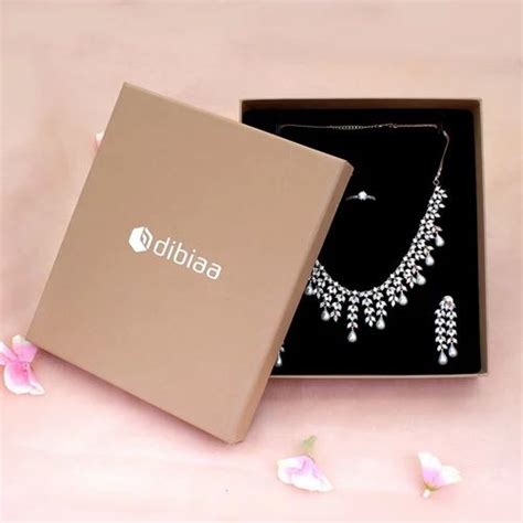 rectangle cardboard necklace jewellery box sizedimension