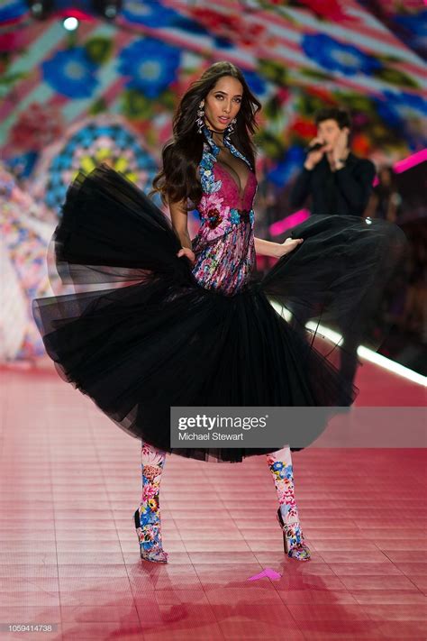 Yasmin Wijnaldum walks the runway during the 2018 Victoria's Secret