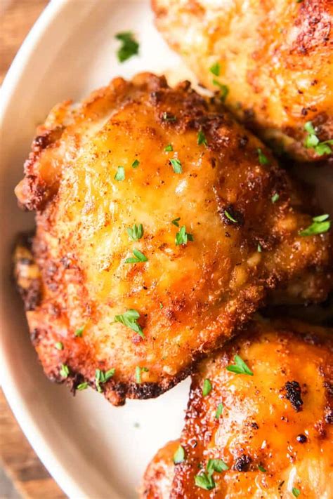 Air Fryer Chicken Thighs - Mama Loves Food