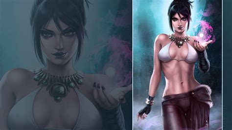 Dandonfuga, video game characters, Morrigan (Dragon Age), Dragon Age