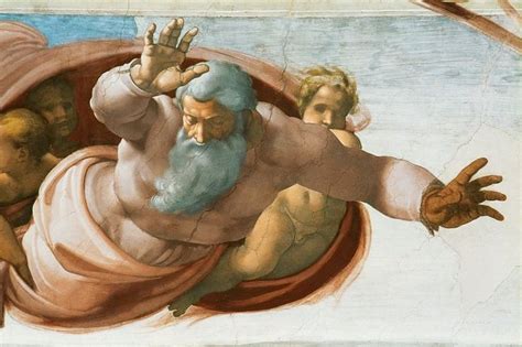 Отделение земли от вод. Микеланджело Буонарроти | Michelangelo ...