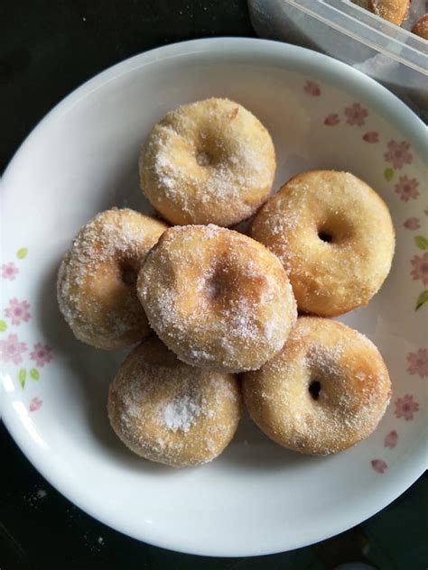 mudah  membuat donut  gebu  uli geram tengok