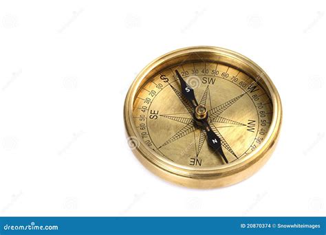 directional compass stock photo image  magnet isolated