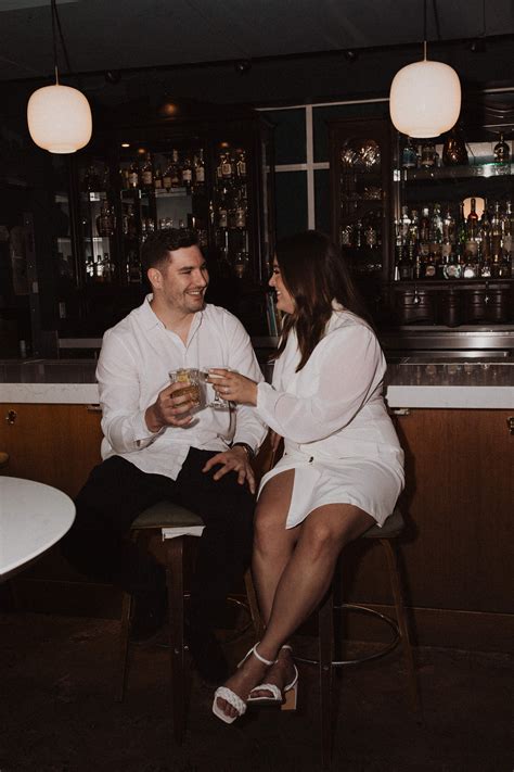Kelsey & Michael | Cocktail Bar Engagement — Elle May Photography & Design