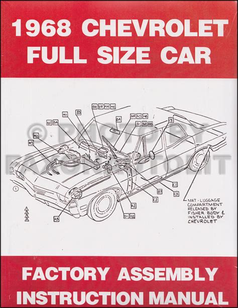 1968 Chevy Wiring Diagram Reprint Impala SS Caprice Bel Air Biscayne