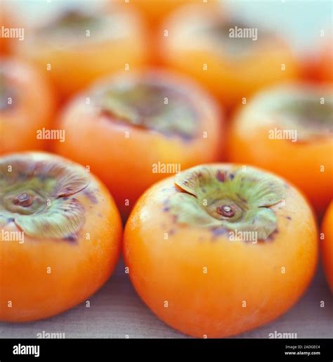 persimmon fruits diospyros kaki stock photo alamy