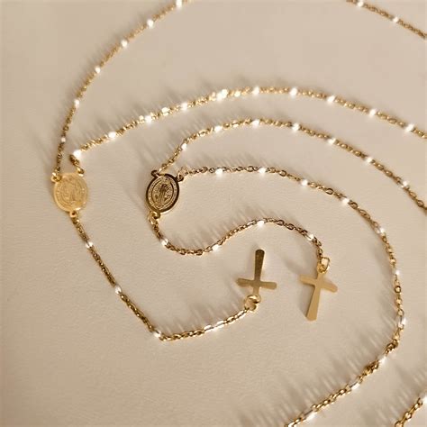 rosary gold necklace for men