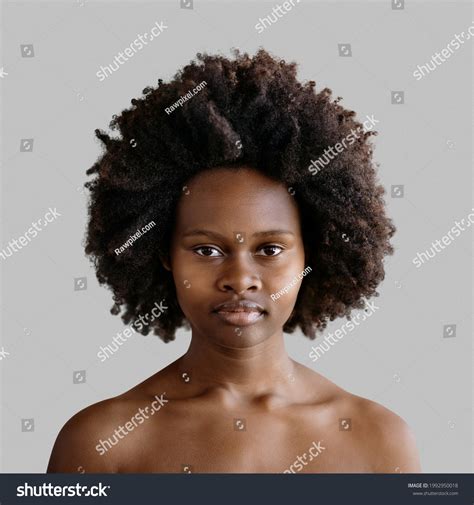Beautiful Naked Black Woman Afro Hair Stock Photo 1992950018 | Shutterstock