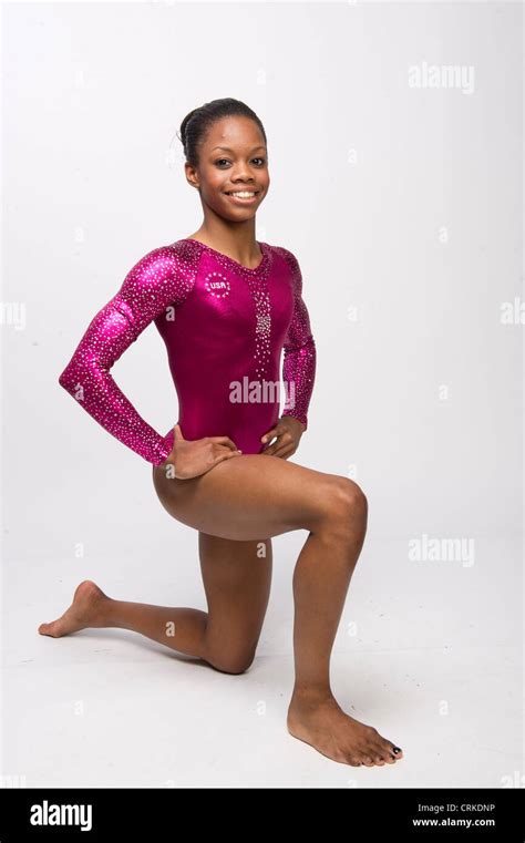 USA gymnast Gabby Douglas poses at the USOC Media Summit in Dallas, TX ...