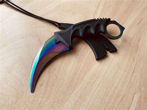 Нож керамбит тренировочный тупой из игры CS:GO КС ГО градиент – фото ...