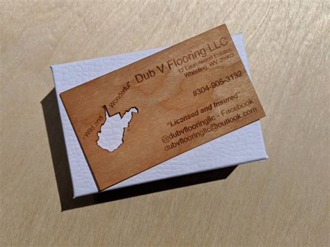 Wood Business Cards Business Cards With Cutout Wood Business Cards With Cutout Engraved Wood ...