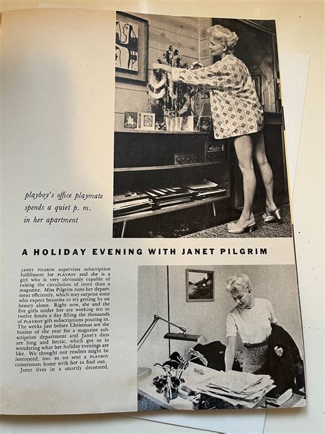 Playboy magazine rare Janet Pilgrim issue 1958
