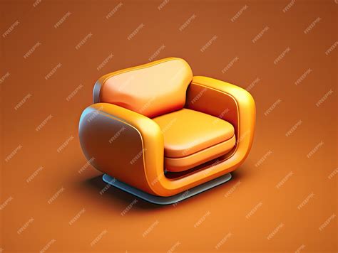 Premium AI Image | 3d style Sofa app icon for game design logo graphic Generative AI
