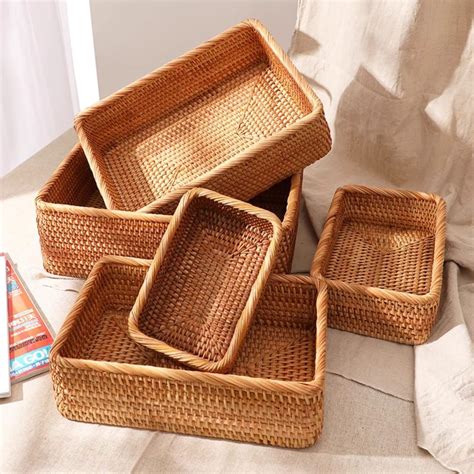 wicker baskets  home office organization home storage etsy artofit