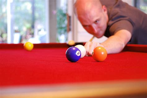 Bright Red Billiard Table Cloth
