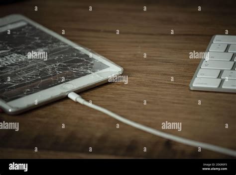 computer smashed  res stock photography  images alamy