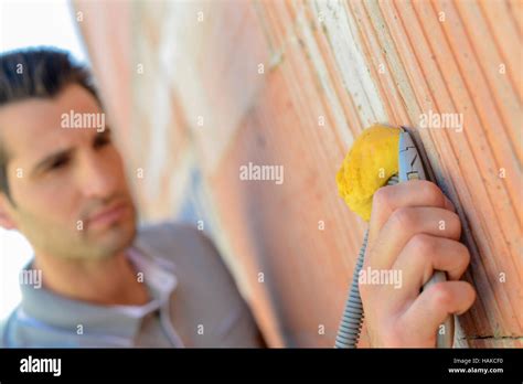 electrician wiring  house stock photo alamy