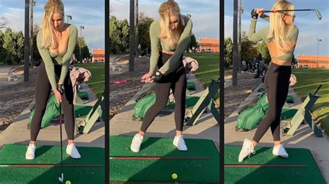 Paige Spiranac: I finally found a shirt that shows too much skin ...