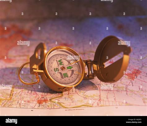 map  compass stock photo alamy