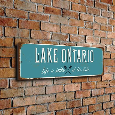 Lake Ontario Sign - Classic Metal Signs
