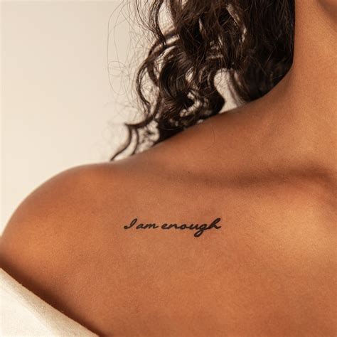 i am enough quotes tattoo - Thu Lockhart