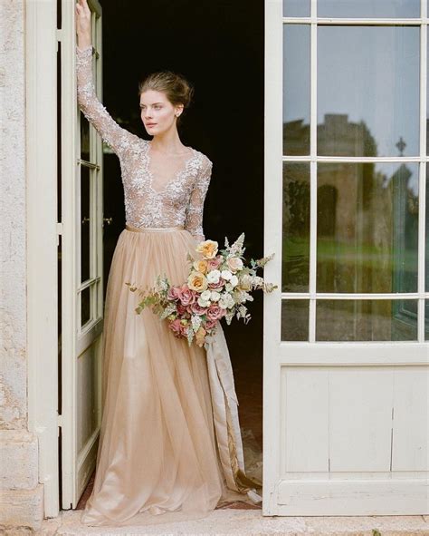 30 Color Wedding Dresses That Are Positively Perfect For Fall Brides ⋆ ...