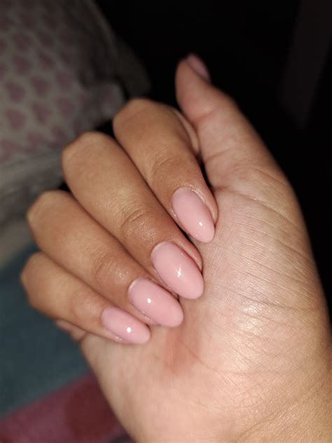 oval short nail extensions short almond nails  gel extensions