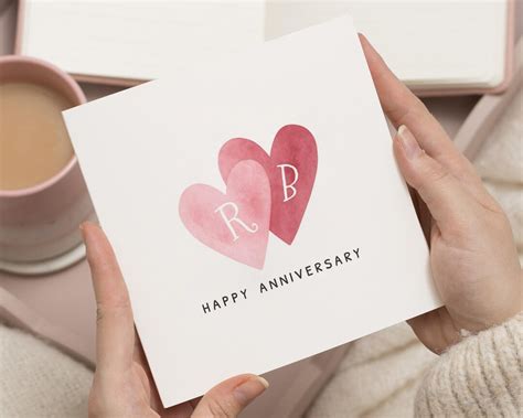 anniversary card personalised anniversary card anniversary card