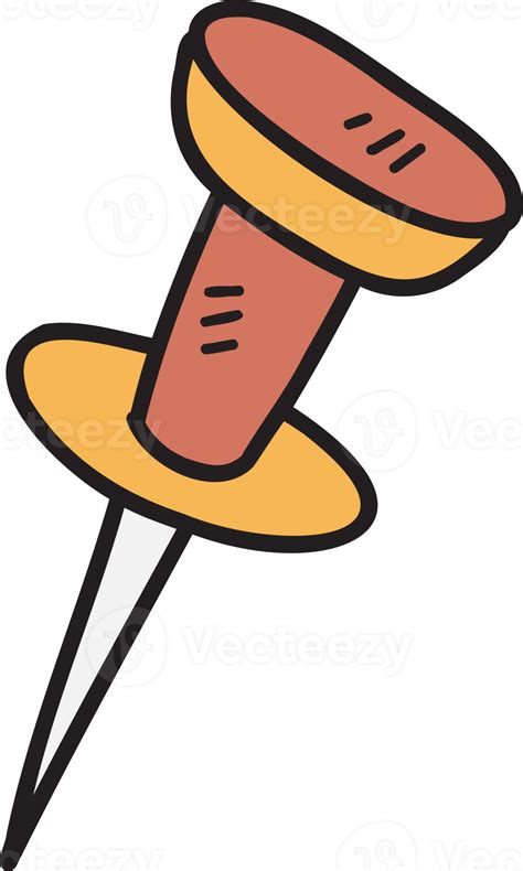 Hand Drawn cute paper pin illustration 13126792 PNG