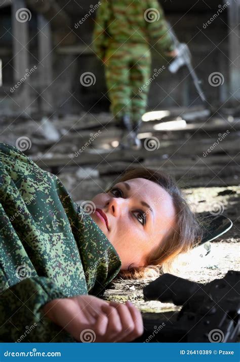 Young Woman - Soldier Killed In Shootout Royalty Free Stock Images ...