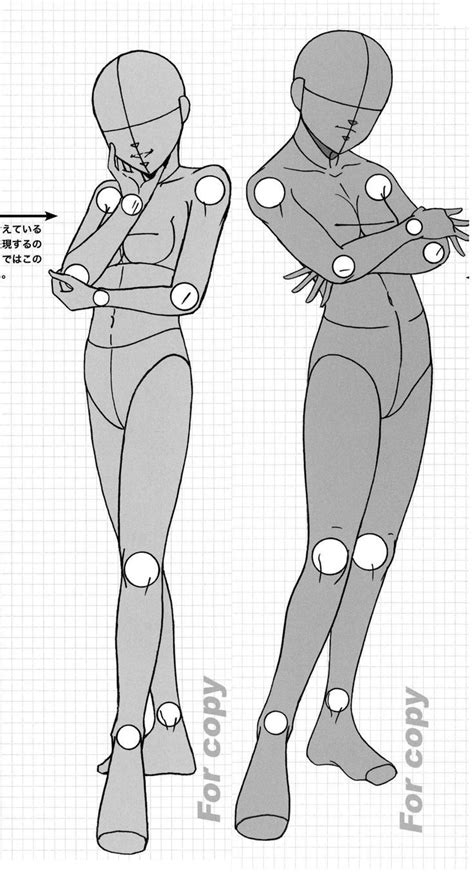 AnatoRef — Standing Manga Female Pose Reference. | Anime poses ...