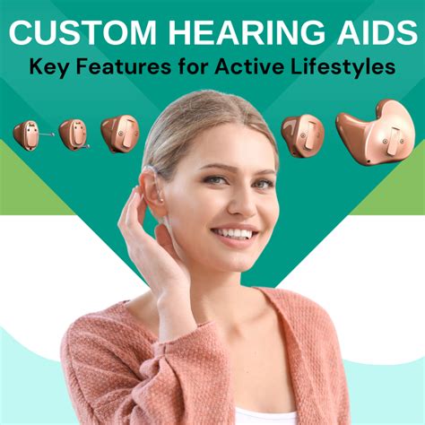 custom hearing aids    features  active lifestyles