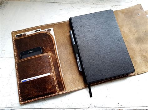 Refillable Leather Journal. Leather Organizer. A5 Refillable Journal ...