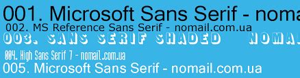 microsoft sans serif font    web