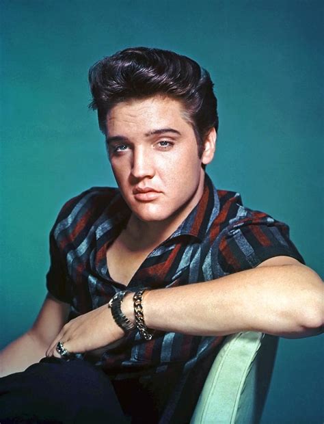 elvis presley portrait  blue photograph  globe  fine art