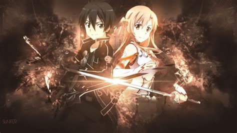 sword art  kirito asuna hd wallpaper  slifer