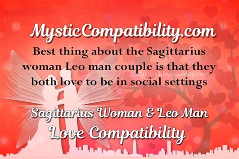 Sagittarius Woman Leo Man Compatibility - Mystic Compatibility