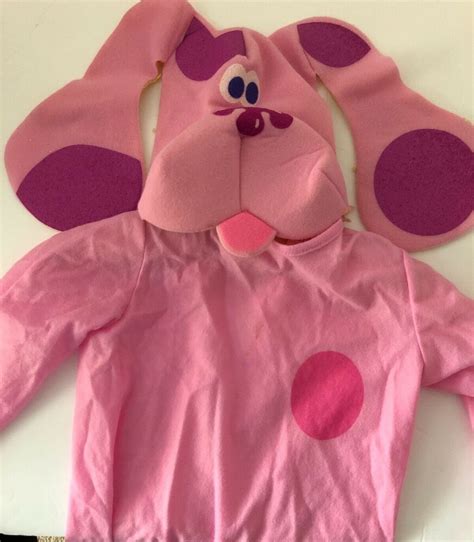 RARE BLUES CLUES Magenta 1998 Costume sz 2-4 Pink Dog 2 Piece See ...