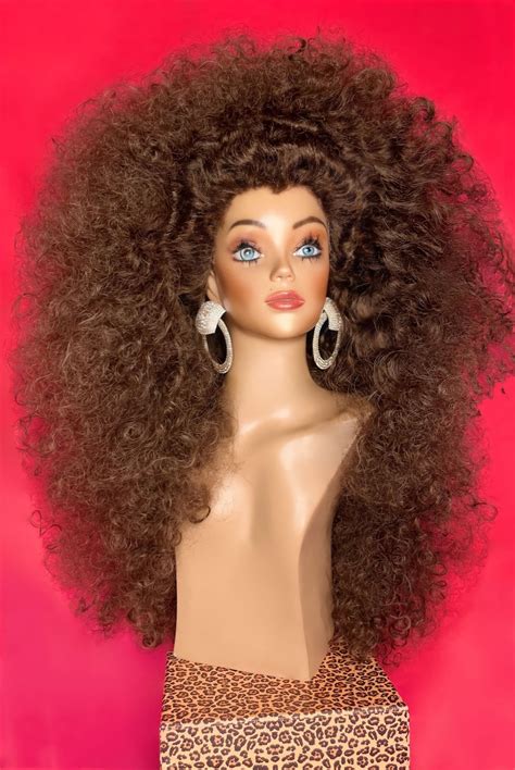 retro curly wig lace front wig  wig costume wig etsy